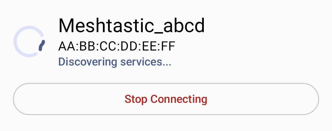 Connecting status