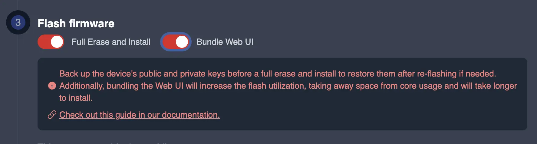 Bundle Web UI Toggle