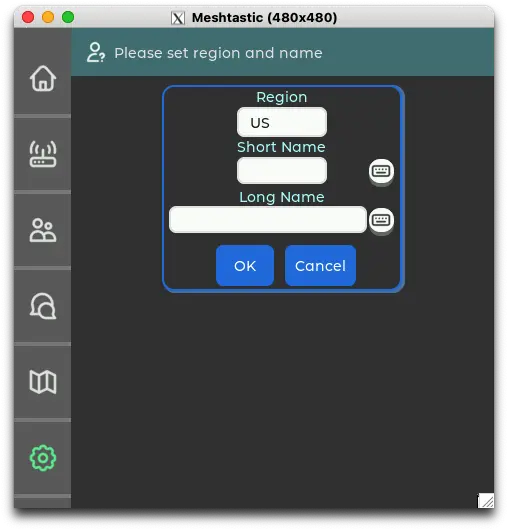 Meshtastic UI Initial Setup